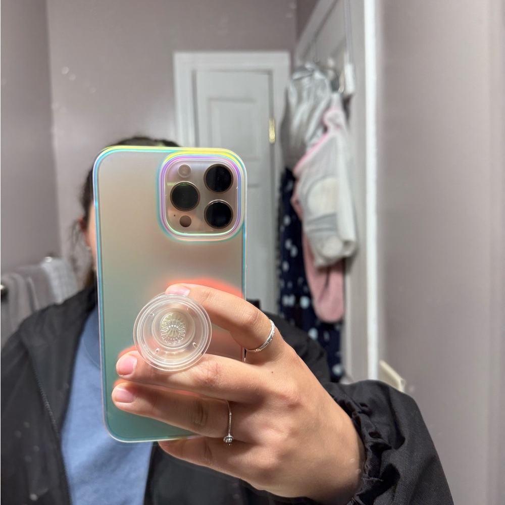Iridescent Phone Case with PopSocket